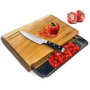 Planche à découper en bois élégante artisanale pour cuisine maison hôtel restaurant mariage forme unique pour viande salade fromage - Product Image 2