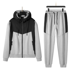 Ensemble de survêtement 100% coton pour hommes Sweat-shirt de créateur à poches zippées de haute qualité Joggers pour l'hiver imprimé - Product Image 5