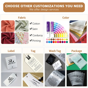 Monos y monos de talla grande para mujer, ropa personalizada de algodón elástico transpirable, vestidos altos a la moda para mujeres y niñas - Product Image 4