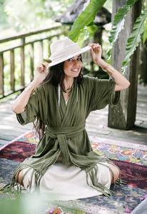 Robes sexy pour femme, boîte de nuit élégante, robe imprimée à manches longues, laçage décontracté, boho, ligne A, robes maxi pour les vacances - Product Image 5