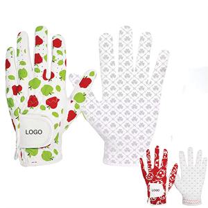Gants de golf en cuir Cabretta pour hommes et femmes, design par sublimation, peau de mouton antidérapante, confortables, main gauche, gants de golf personnalisés - Product Image 5