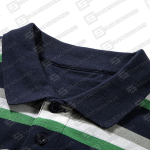 Polos de Hombre de Algodón 100% Antiarrugas con Impresión Digital Personalizable de Última Tendencia para Uso Formal con Color Sólido y Logotipo - Product Image 5