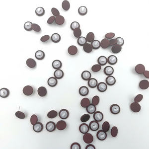 16L Cabenet Fabric <b>Covered</b>- Flat <b>Button</b> - Product Image 2