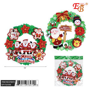 Guirlande en papier de Noël EB 15, décoration intérieure, montage mural, style traditionnel, fournitures de fête, 72 pièces CS - Product Image 1