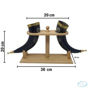 Taza de cuerno vikingo de búfalo auténtica de alta calidad con opciones de marca personalizadas para entusiastas de la mitología nórdica al precio más barato - Product Image 4