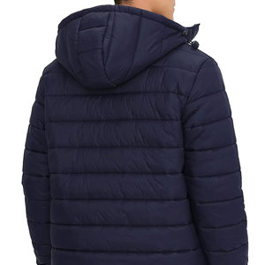 Chaqueta acolchada con cremallera frontal y cuello con capucha para hombre, chaqueta de estilo informal para hombre, productos ligeros, chaqueta acolchada de longitud Regular para hombre - Product Image 2