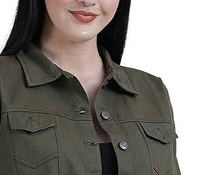 Veste en jean pour femmes à impression numérique nouveau design vente à chaud top tendance taux raisonnable veste en jean respirante avec les meilleures choses - Product Image 5