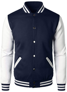 Veste de baseball varsity pour homme de haute qualité 2026, coupe-vent, col montant confortable, broderie de logo personnalisée - Product Image 3