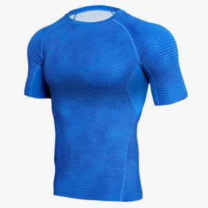 Nueva llegada de doble cara cepillado de alta elasticidad transpirable de manga corta Yoga Top deportes Fitness activo Tops para correr Jogging - Product Image 5