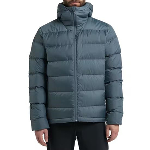 Factory Wholesale Clothing Manufacturers Custom <b>Men</b> Winter Warm Windbreaker Quilted Puffer <b>Jacket</b> <b>Lightweight</b> Water Resistant - Product Image 2