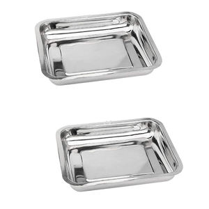 Plateau de rangement en acier inoxydable 304 pour instruments, plateau de rangement pour la chirurgie vétérinaire, la médecine et autres usages - Product Image 3