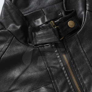 แจ็คเก็ตหนังสำหรับผู้ชาย สไตล์ยอดนิยมสำหรับฤดูหนาว คอตั้ง ซิป ป้องกันแบคทีเรีย ระบายอากาศได้ดี สวมใส่สบาย ปรับแต่งได้ ขายส่ง - Product Image 3