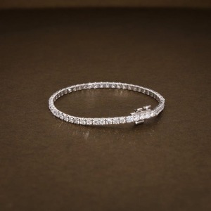 Trendy Product Lab Diamond <b>Bracelet</b> 14k White Gold Round Brilliant Cut Bulk Luxury Diamond Tennis <b>Bracelets</b> for Jewelry Stores - Product Image 4