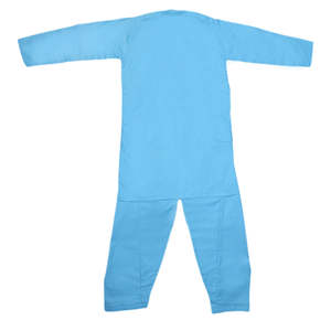Costume Kurta Shalwar brodé pour garçons - Bleu clair - Product Image 5