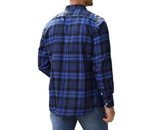 Chemise en flanelle avec logo personnalisé pour hommes Dernière arrivée de chemise en flanelle à manches longues en coton brossé respirant de qualité supérieure par ggsports - Product Image 4
