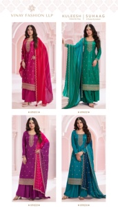 Costumes 3 pièces de créateur de mode pakistanais Gharara Sharara disponibles sur les prix de gros costumes prêts à porter - Product Image 2