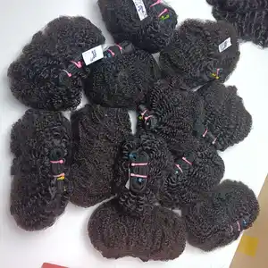 Di alta qualità su misura di lunghezza senza perdere 613 biondo afro kinky trama capelli umani Vietnam venditori di capelli di natale