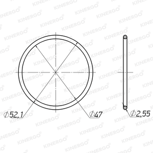 Junta tórica ORJA06 para ORJA06 VA; JF404E TR690, TR580 - Product Image 2