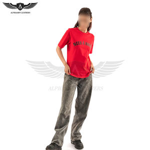 Camiseta de Mujer de Buena Calidad, Hecha a Mano, Cómoda, Último Estilo, Producto Nuevo, Camiseta de Algodón Estampada de Corte Regular para Mujer - Product Image 3