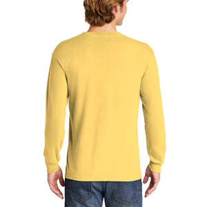 Camisetas de manga larga Sudadera básica de algodón con marca personalizada Mix Color Hombres Camisetas - Product Image 6