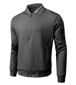 เสื้อแจ็คเก็ตผู้ชายทรงหลวมน้ำหนักเบา สไตล์ลำลอง แจ็คเก็ตบอมเบอร์ทันสมัย - Product Image 2