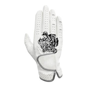 Venta al por mayor de guantes de golf de cuero Cabretta con logotipo personalizado para todo tipo de clima para hombres transpirables con piezas de embalaje OEM - Product Image 3