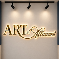 Letrero Comercial LED Personalizado Impermeable, Letras de Canal Acrílicas Metálicas 3D Retroiluminadas, Letrero con Logotipo de Empresa para Exteriores