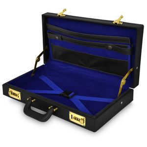 Past Master Blue Lodge Delantal Estuche Placa de metal Personalización Medio tamaño Estuche personalizado con cualquier tamaño Parches bordados que necesite - Product Image 3