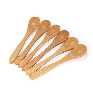 Mini Wood Spoon Tea <b>Coffee</b> Cosmetic Bath Salt Kitchen Spice Measuring Wood Spoons <b>Scoop</b> Small Wooden Spoon Unique Piece - Product Image 2