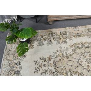 พรมตุรกีวินเทจ ขนาด 4.6 x 8.2 ฟุต ทำมือ สีเบจ ขนสัตว์  ฐานยางลาเท็กซ์ รูปทรงสี่เหลี่ยมผืนผ้า ขนปุย  เป็นมิตรกับสิ่งแวดล้อม ขนปานกลาง ลายปะติดปะต่อ - Product Image 3