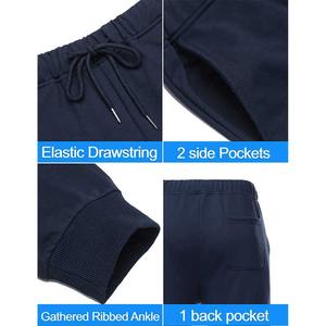 Conjunto de chándal personalizable de alta calidad para hombre, pantalones de chándal informales y Sudadera con capucha con cremallera, diseño y logotipo personalizados de talla grande - Product Image 4