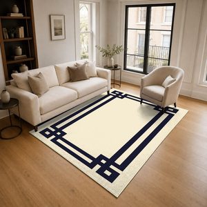 RUGS DEPOT LXDP-0090 Wholesale Multicolor Neutral Marble Effect Digital Printed Machine Washable Chenille Area Rug Non <b>Slip</b> - Product Image 2