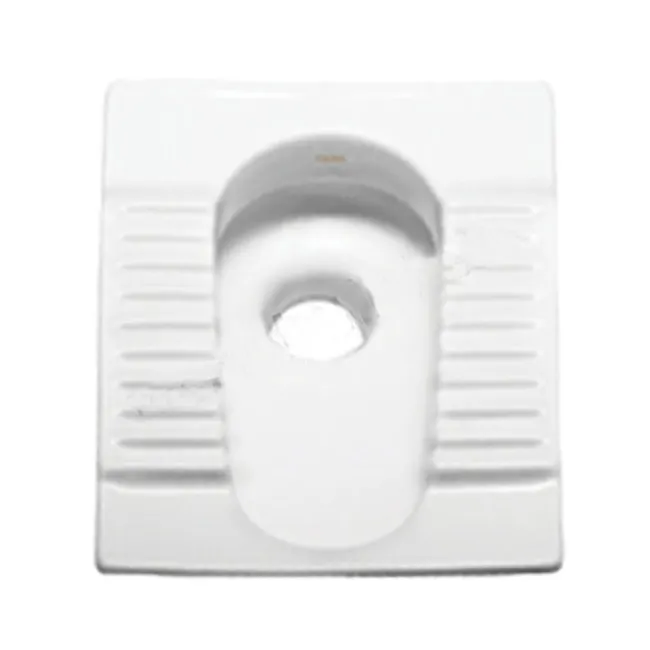 Yüksek kaliteli sanitaryware orissa pan, kullanıcının oturmak yerine çömelmesini gerektiren tasarımını vurgulamaktadır.