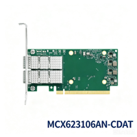 Adaptateur Ethernet Mellanox MCX623106AN-CDAT Connect X-6 Dx 1 Gbit/s double port QSFP56 PCIe 4.0 pour IA, HPC, Cloud et Données d'entreprise