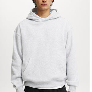 Pull à capuche pour hommes de haute qualité Logo imprimé personnalisé 100% coton surdimensionné couleur unie sueurs pour l'hiver - Product Image 6