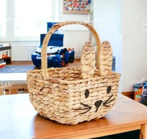 Wholesale Lovely Easter Baskets Custom Bunny Gift Bag for Kids with Handle for Storing <b>Candy</b> Kids <b>Toy</b> and Nursery Decor - Product Image 5