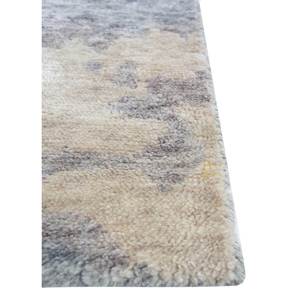 Tapis en laine gris-entropie noir noué à la main, abstrait, pour salon, chambre, tapis rectangulaire en jute de 10 mm pour couloir - Aiwt-3005 - Product Image 4