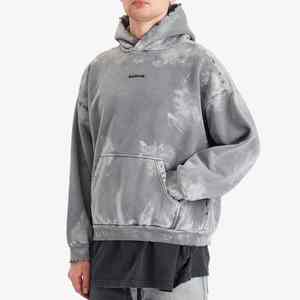 Sudadera con capucha de algodón orgánico 100% con logotipo personalizado de alta calidad para hombre - Product Image 6