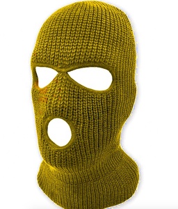 Masque de ski en tricot personnalisé avec logo brodé, bonnet d'hiver à 3 trous, masque de ski - Product Image 4