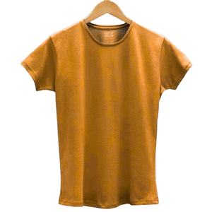 T-shirts en mélange d'élasthanne/coton pour femmes de qualité supérieure Impression de logo personnalisé d'été à manches courtes Respirant Écologique - Product Image 6