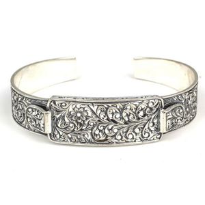 Handmade 925 Sterling Silver Engraved Fine Charm <b>Bracelet</b> - Product Image 5