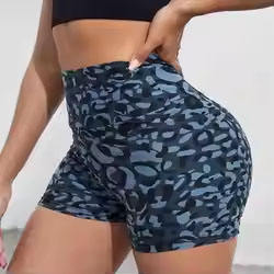 Short de sport personnalisé pour femme Short de yoga sans couture pour le fitness et la course avec motif solide pour l'entraînement et le sport - Product Image 2