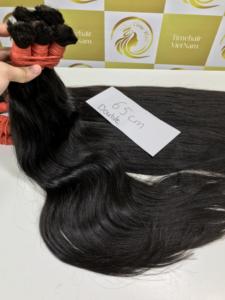 ผมดิบมัดผมคนแบบตรงสองชั้นสำหรับต่อผมแบบมัดเดียวจากเวียดนาม - Product Image 4
