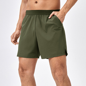 Pantalones cortos de verano con bolsillo para hombre, pantalones cortos de cintura elástica alta para correr, pantalones cortos atléticos de secado rápido para hombre - Product Image 3