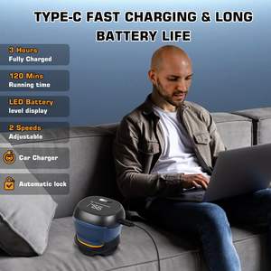 Afeitadora Eléctrica Rotativa 3 en 1 para Hombre, Fácil de Limpiar, Lavable, Múltiples Cabezales de Afeitado, IPX7, Recortadora de Pelo - Product Image 3