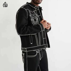 Vêtements d'extérieur en jean à manches longues confortable de qualité supérieure avec logo personnalisé, vente directe en usine, veste d'hiver - Product Image 6