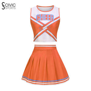 Customizable Children's Cheerleading Practice Wear Spandex and Cotton Sports <b>Bra</b> with Rhinestones CheerLeader Shirts - Product Image 5