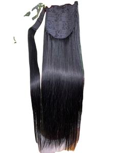 Queue de cheval cheveux humains vietnamiens straight double drawn extensions de cheveux en gros sans emmêlement de perte de cheveux - Product Image 1