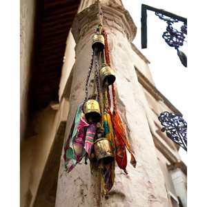 Mango Gifts - Juego de 5 Campanas de Viento Decorativas para Jardín, 76 cm, Campanas de Armonía, Adornos Rústicos Relajantes y Tranquilos para Jardín - Product Image 1