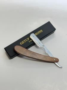 <b>Single</b> <b>Blade</b> Stainless Steel Men's Wet Shaving High Quality Disposable Safety <b>Razor</b> Wood Design Customizable Available - Product Image 1